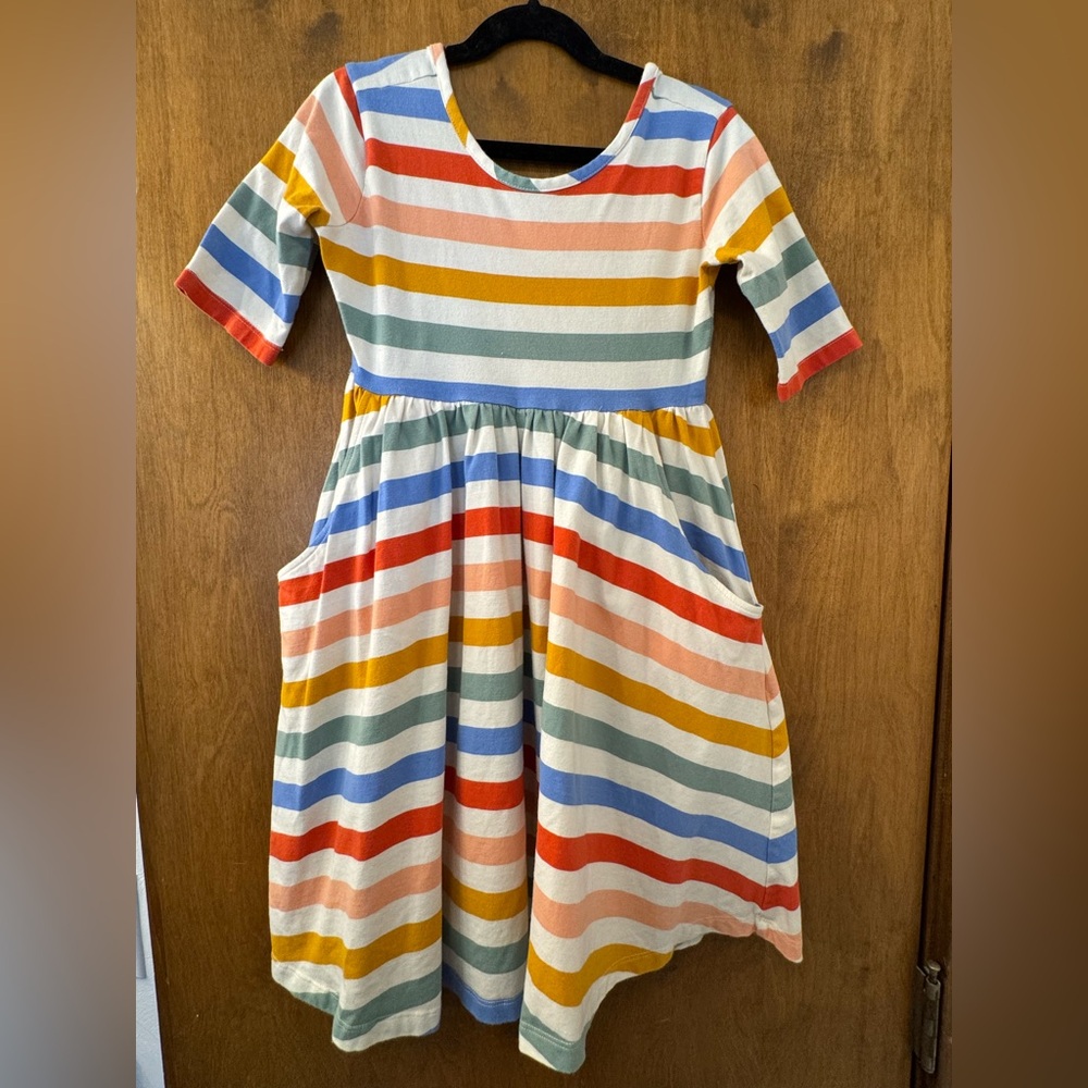 Hanna Andersson Multicolor Striped Kids Dress